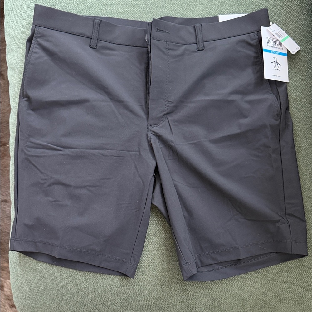 Original Penguin Men's Flat Front Performance Shorts - Golf - Size 34 - NWT